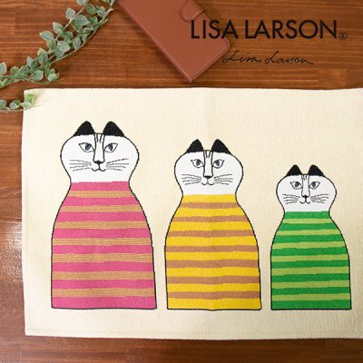 LISA LARSON(リサラーソン) ゴブラン織り ランチョンマット 絵のように美しいゴブラン織りテーブルマット