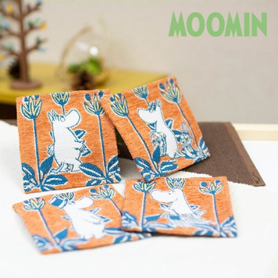 MOOMIN(ムーミン) オレンジメイズ コースター ゴブラン織りの可愛いコースター