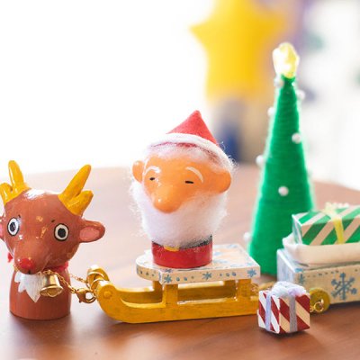 ぴぺたぺぴた(ピペタペピタ) クリスマス人形セット 木製で温かみのある