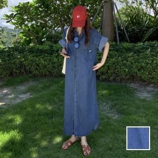 韓国 ファッション ワンピース 春 夏 カジュアル PTXN829  オーバーサイズ マキシ ゆるタイト ラフ オルチャン シンプル 定番 セレカジ