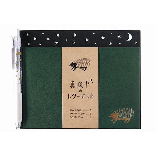 Green Flash 真夜中の雑貨店 ペン付きレターセット ハリネズミ Cocotte ココット 文房堂がお届けするかわいい文房具 雑貨 Green Flash 真夜中の雑貨店 ペン付きレターセット ハリネズミ Cocotte ココット 文房堂がお届けするかわいい文房具 雑貨