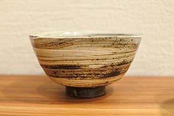薮本寛之｜めし椀｜ご飯｜茶碗｜刷毛目｜雨｜白｜黒