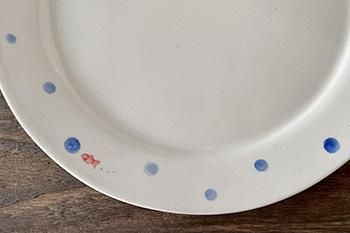 日野沙織｜リム皿｜小｜絵付け｜動物｜作家のうつわ通販｜うつわ