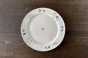 日野沙織｜リム皿｜大｜絵付け｜動物｜作家のうつわ通販｜うつわ