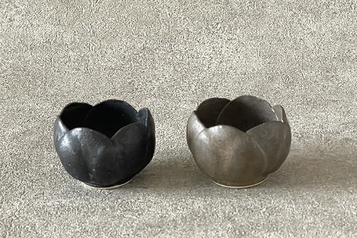 村上直子｜つぼみ小鉢｜黒サビ｜鉄サビ｜作家のうつわ通販