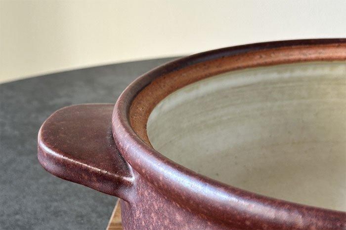 最終価格…陶芸家　土鍋 木屋 土鍋 伊賀土 黒 8寸 240mm