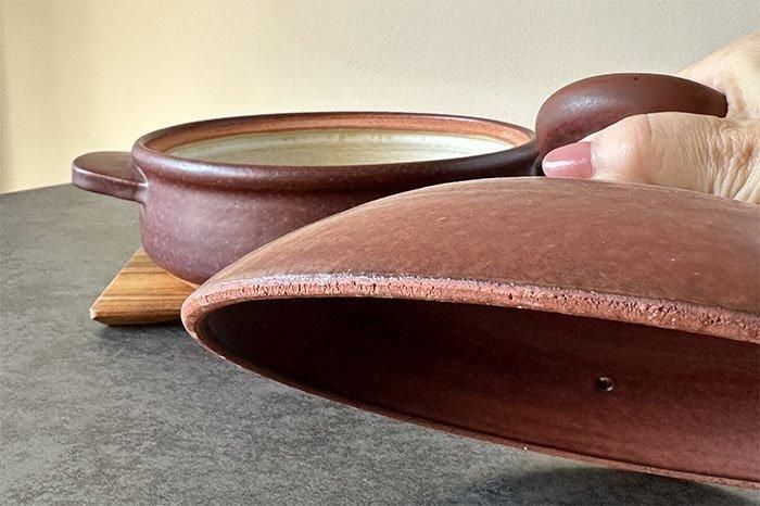 最終価格…陶芸家　土鍋 木屋 土鍋 伊賀土 黒 8寸 240mm