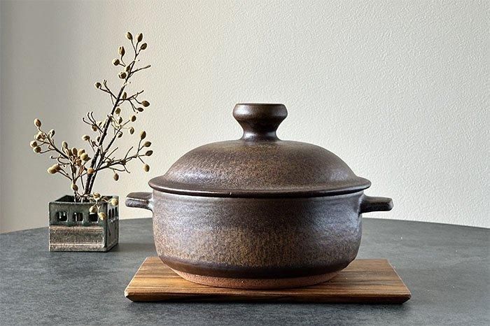 土鍋 前畑 土鍋 6号 一人用 900ml ガス火・電子レンジ・オーブン対応