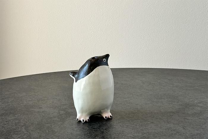 工藤ちえ奈｜ペンギン｜アデリーペンギン｜フリッパー｜一輪挿し｜作家