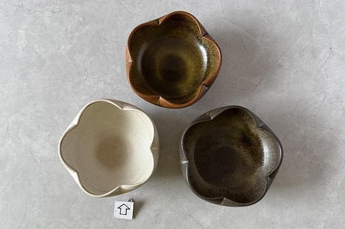 寿門作珊瑚釉茶碗木箱付き A418 北側雄一｜白砂釉｜輪花鉢｜うつわギャラリー陶和｜和食器｜