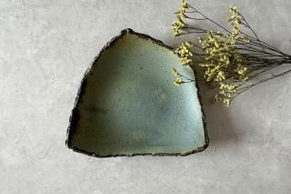 薮本寛之　パッチワーク　平皿 薮本寛之 パッチワーク 平皿