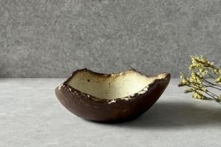 常滑作家 ミヤチヤスヨ 枝葉皿 特大 2枚セット 新品未使用 送料込 ミヤチヤスヨ｜枝葉皿｜マラカスぼうや｜作家のうつわ通販