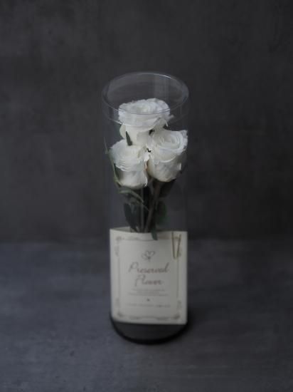 プリプットブーケ®【プリザーブドフラワー】3本愛してる。枯れない花