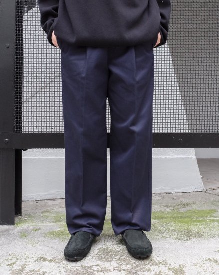 DEAD STOCK 1990s Europe Levi's Two-tuck Slacks Trousers Made in Italy / Navy