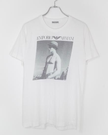 1990s EMPORIO ARMANI Vintage Photo T-Shirt by Bruce Weber - TEENAGER