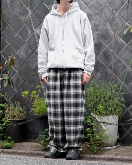 Ombre Check Lace Print Pants