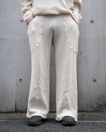 ili イリ ワッフルイージーパンツ　グレー ili イリ ワッフルイージーパンツ グレー ili イリ ワッフル