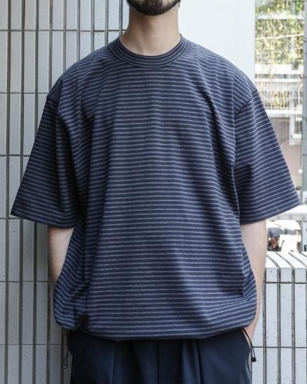ES.1 Border SS T-shirts / Navy