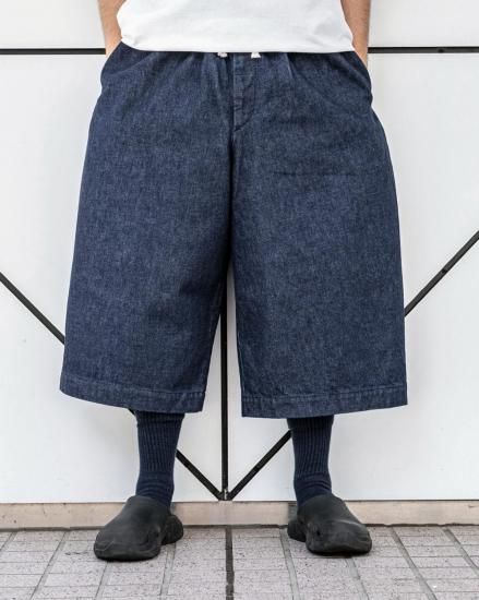 児島新鮮組 BIG SHORTS / BLUE LINEN - TEENAGER Online Store