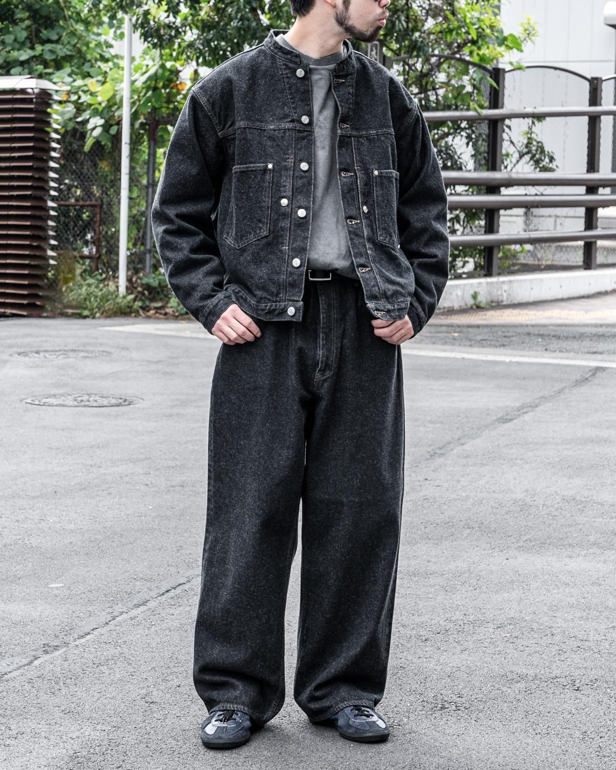 STABILIZER GNZ WAISTOVERALL 13.5oz Selvedge Charcoal Black Denim