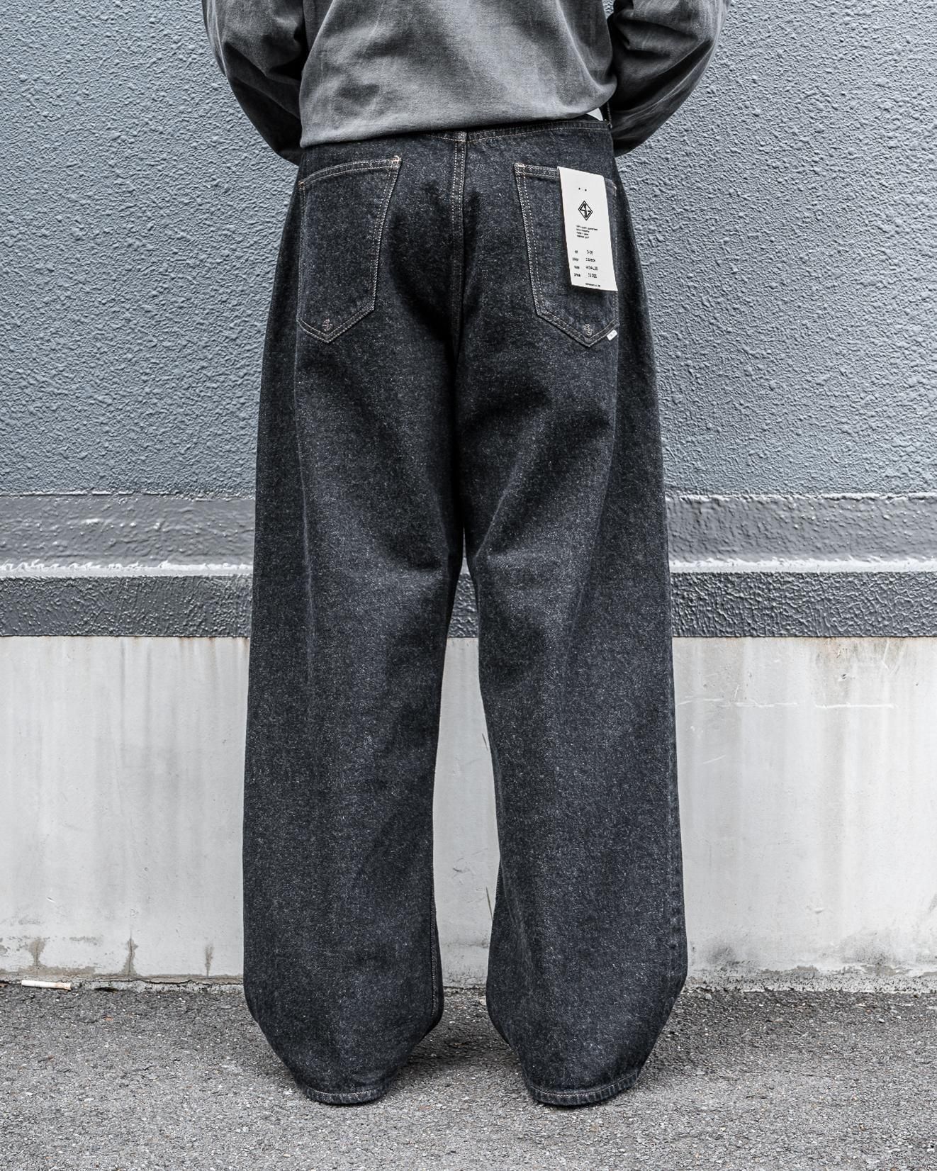 STABILIZER GNZ WAISTOVERALL 13.5oz Selvedge Charcoal Black Denim