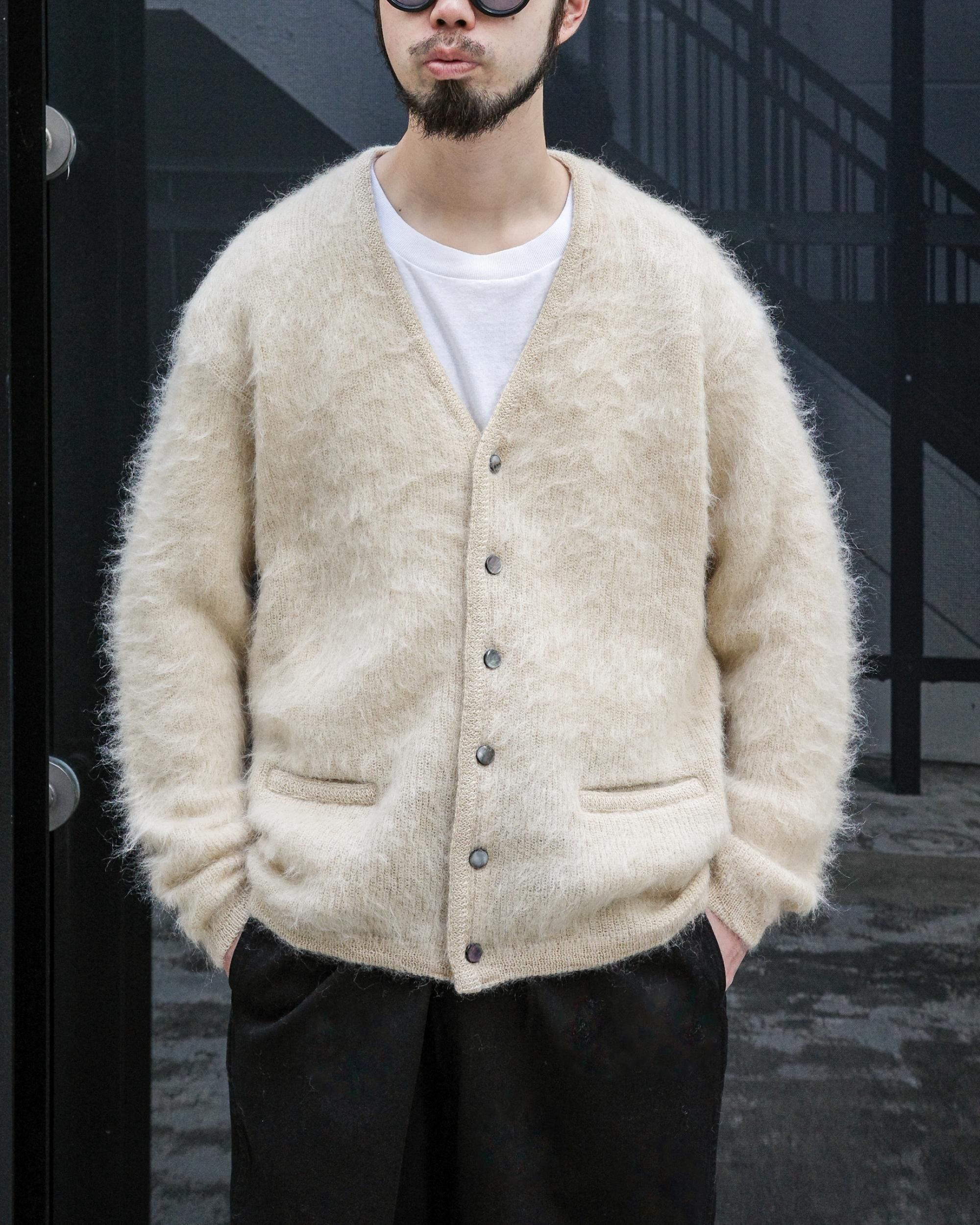 A.R.P® Shaggy Man™ Mohair Cardigan A.R.P.® Shaggy Man™” Mohair Cardigan W/Pocket” DK.Natural