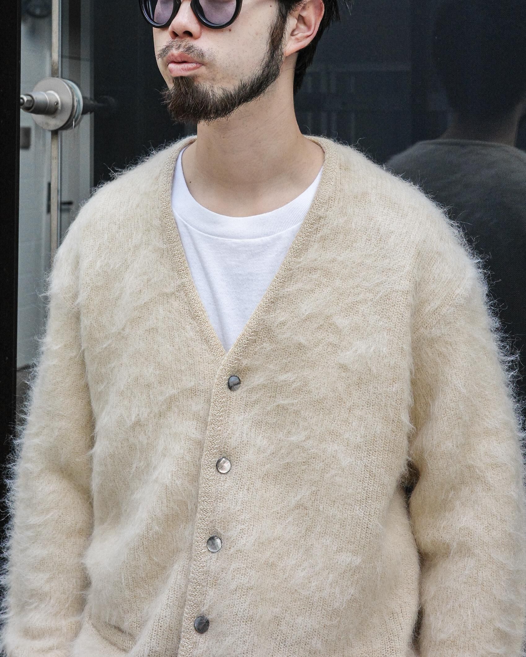 A.R.P® Shaggy Man™ Mohair Cardigan A.R.P.® Shaggy Man™” Mohair Cardigan W/Pocket” DK.Natural