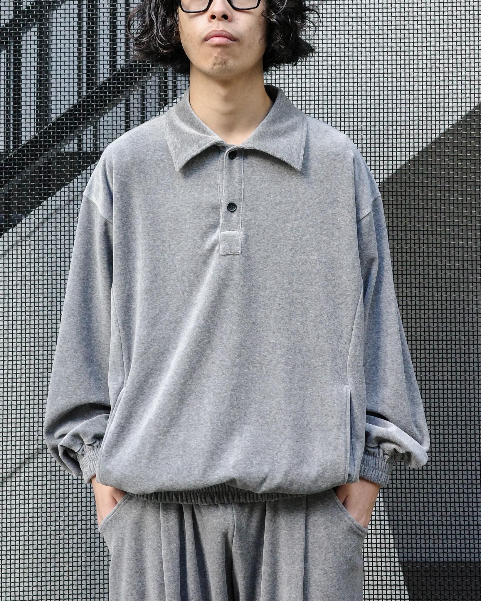 ANDER VELOUR POLO SHIRTS / HEATHER - TEENAGER Online Store