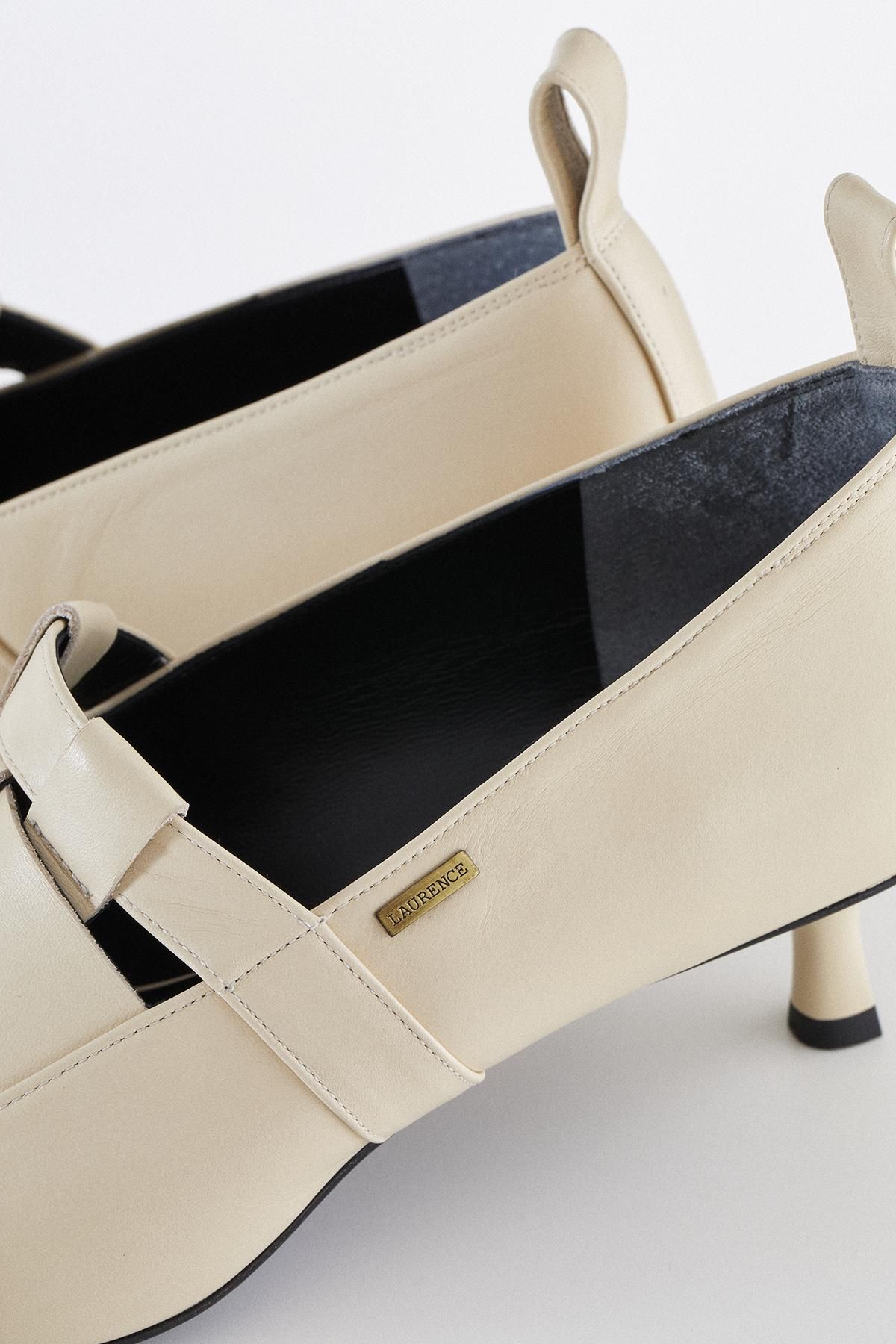 AL/MESH PUMPS(IVORY) - LAURENCE | ロランス ONLINE SHOP