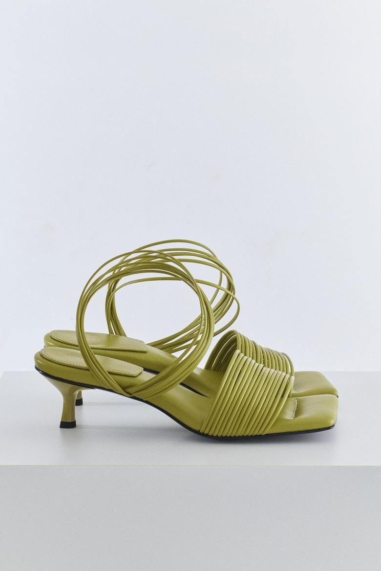 BUND LINE HEEL SANDAL(KIWI)