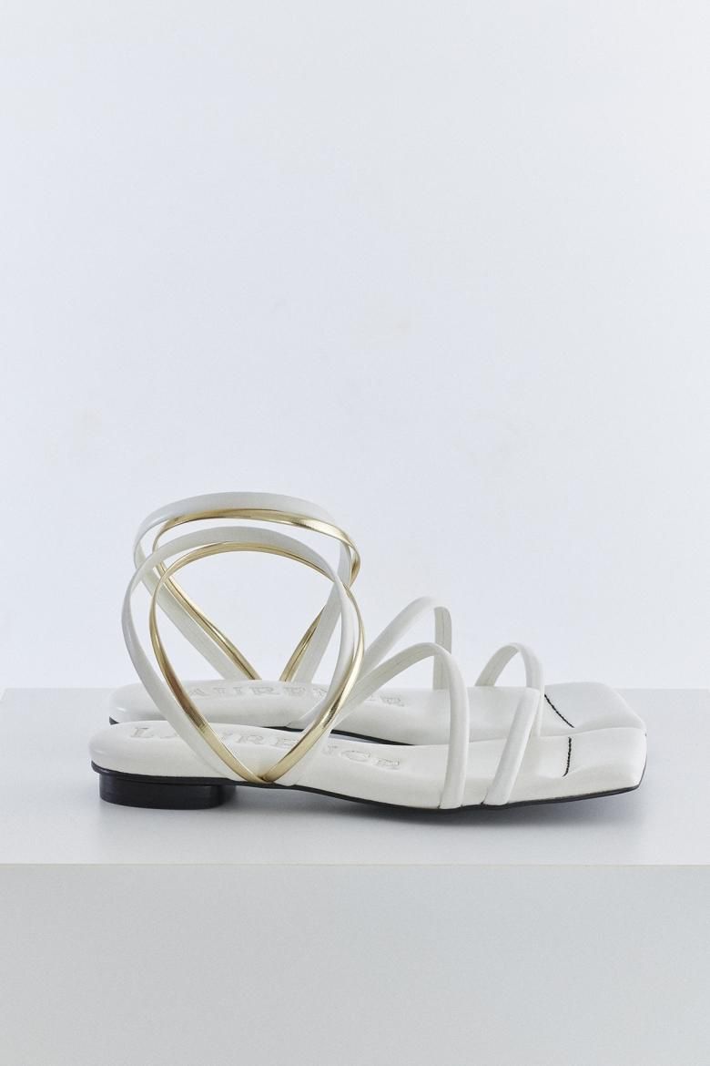 TUBE FLAT SANDAL(WHITE)