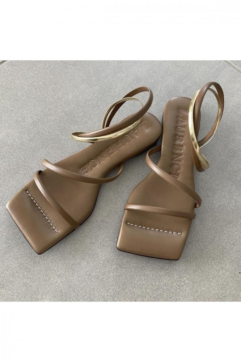 sample)TUBE FLAT SANDAL / SIZE 38(NUTS) 