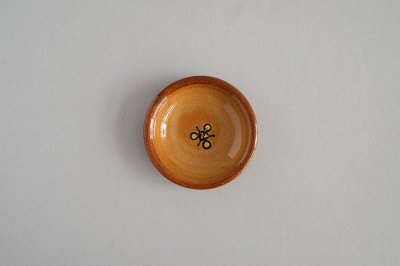 湯町窯 - 小皿〈黄・花〉