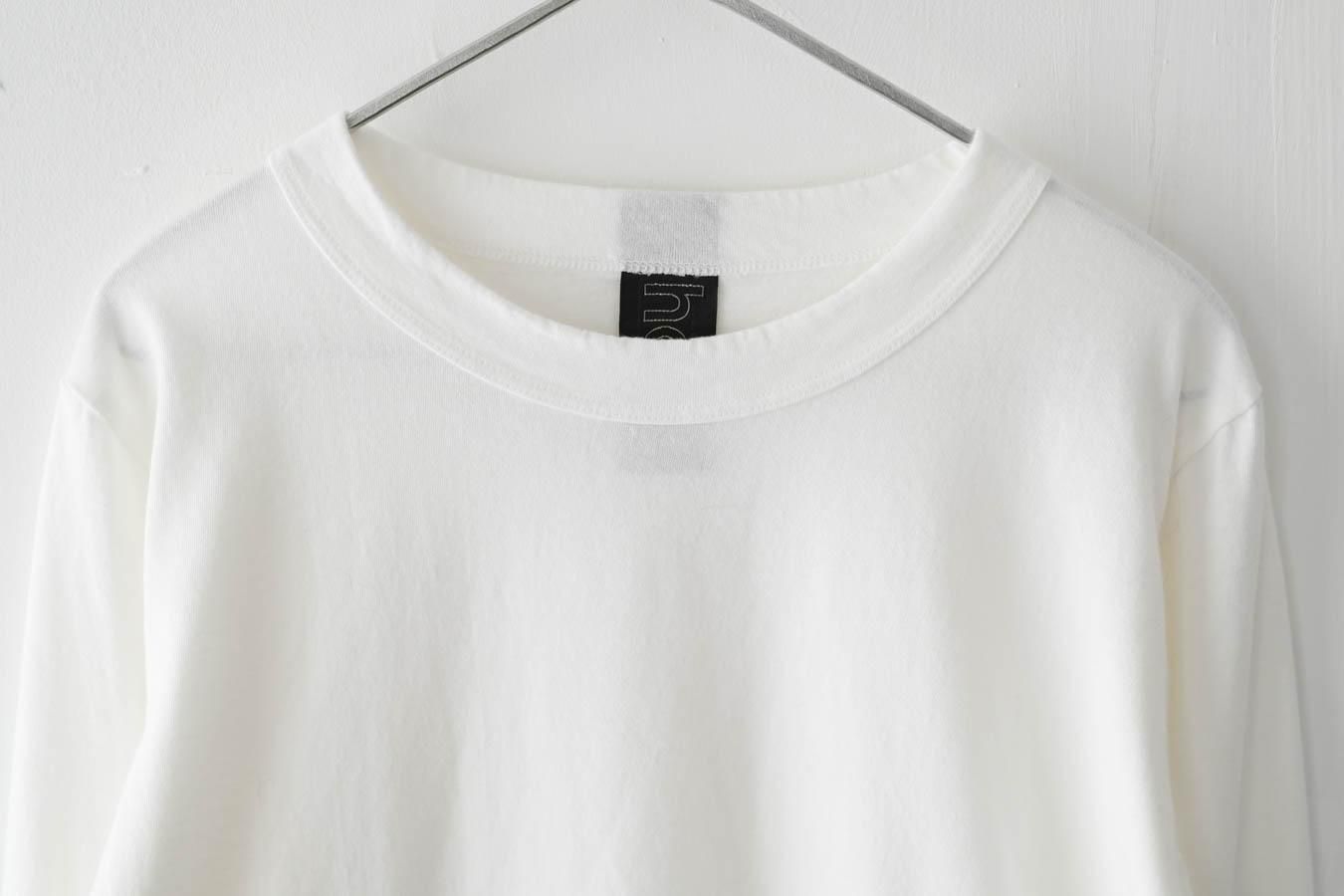 ホームスパン 天竺長袖TシャツS サラシ homspun 天竺長袖Tシャツサラシ（ホワイト） - リントータル