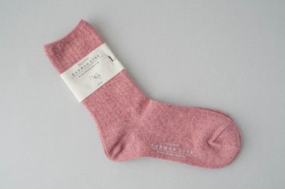 KARMAN LINE - TAURUS・ウールリブソックス 23-25cm 〈Bouquet pink〉