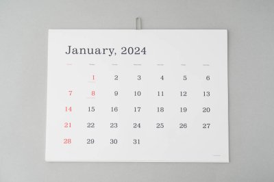 葛西薫 - 2024年カレンダー 〈罫線なし〉　