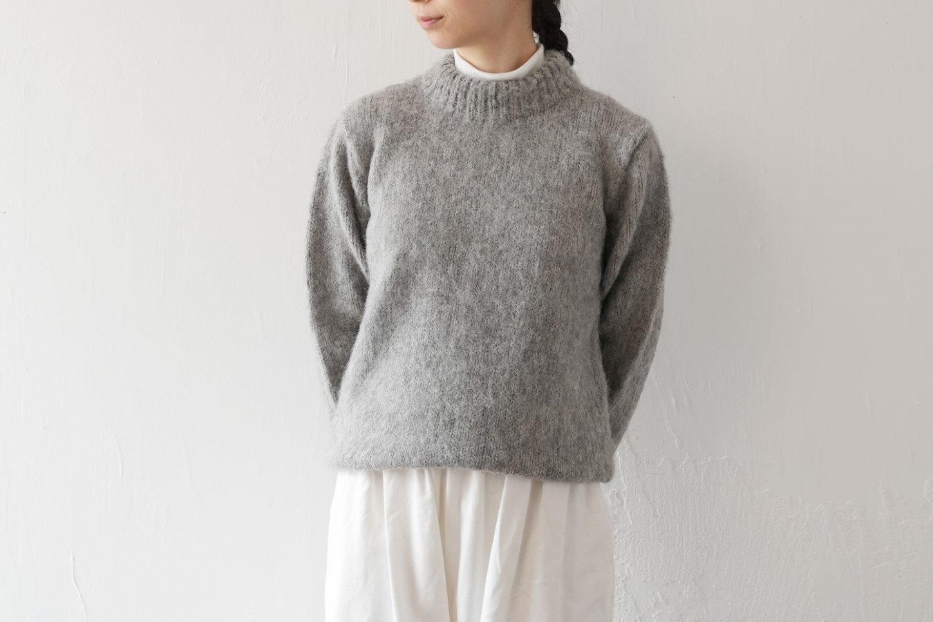 ゴーシュ アルパカウールニット クルーネックワイド - SUSCON + RUSTIC HOUSE ONLINESTORE