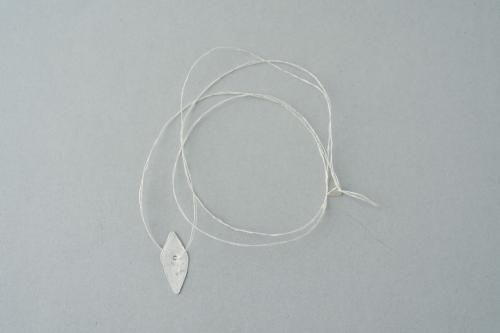 yra - white silver charm necklace b