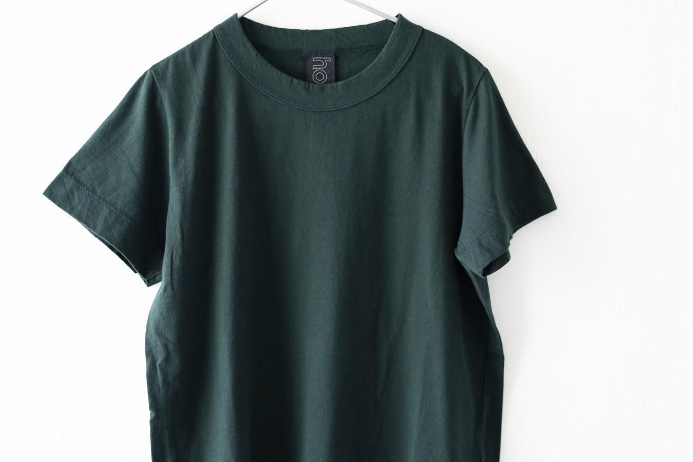 homspun - 天竺半袖Tシャツ〈ダークグリーン〉 XL-XXL - THE