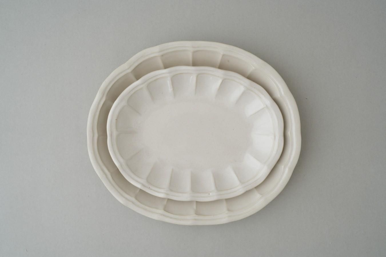 角田淳さん　オーバル花皿　大サイズ　2枚セット　新品未使用品 角田 淳 オーバル花皿 - JOURNAL - THE STABLES