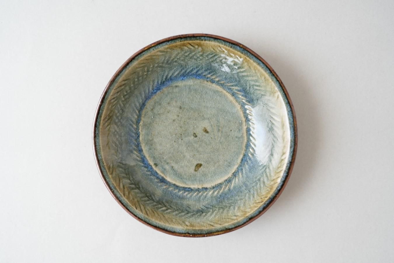 藍呉須　龍紋中皿5枚　清朝期　共箱 藍呉須 龍紋中皿5枚 清朝期 共箱 藍呉須 龍紋