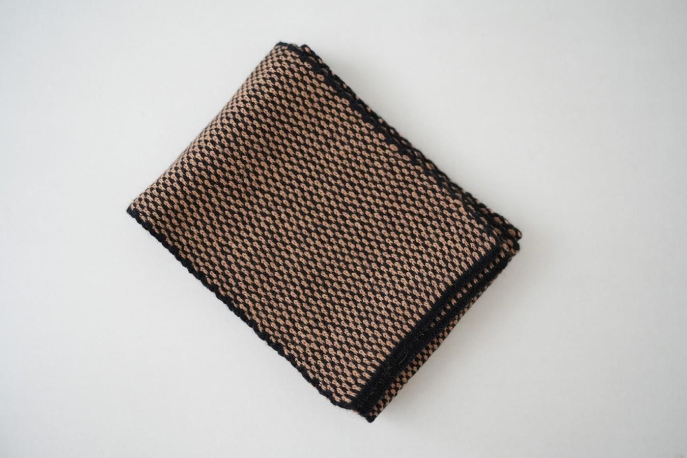 yourwear - ウールジャカードマフラー 〈モカブラック〉 - THE