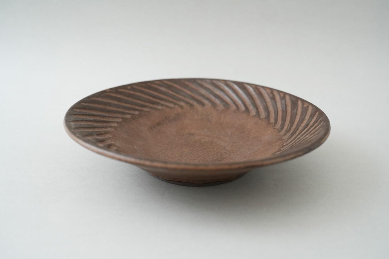 小澤基晴 - しのぎ8寸浅鉢〈ブロンズ〉 - THE STABLES online