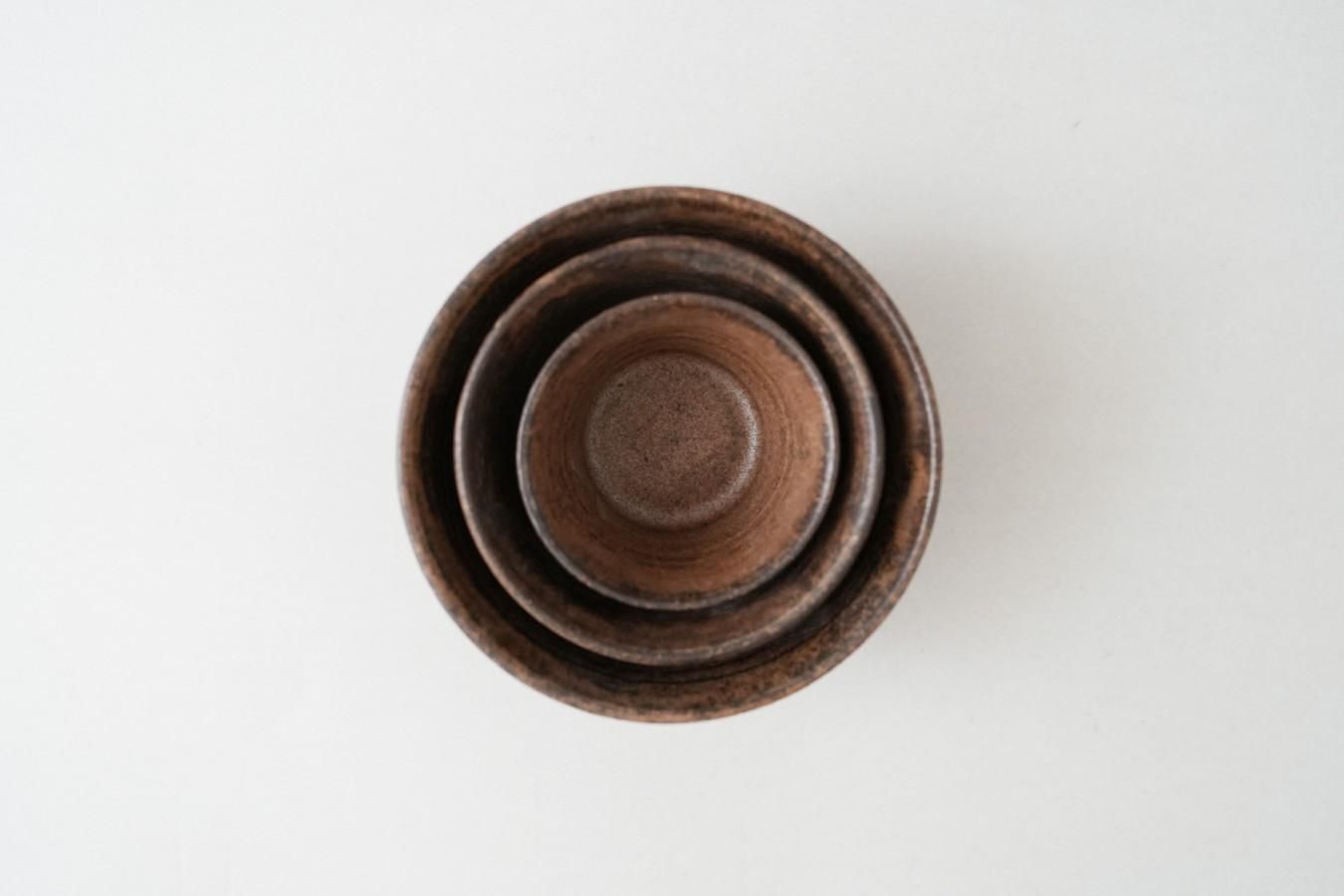 小澤基晴さん　粉引入れ子三点 小澤基晴さん 粉引入れ子三点 小澤基晴 さん 粉引 マグカップ