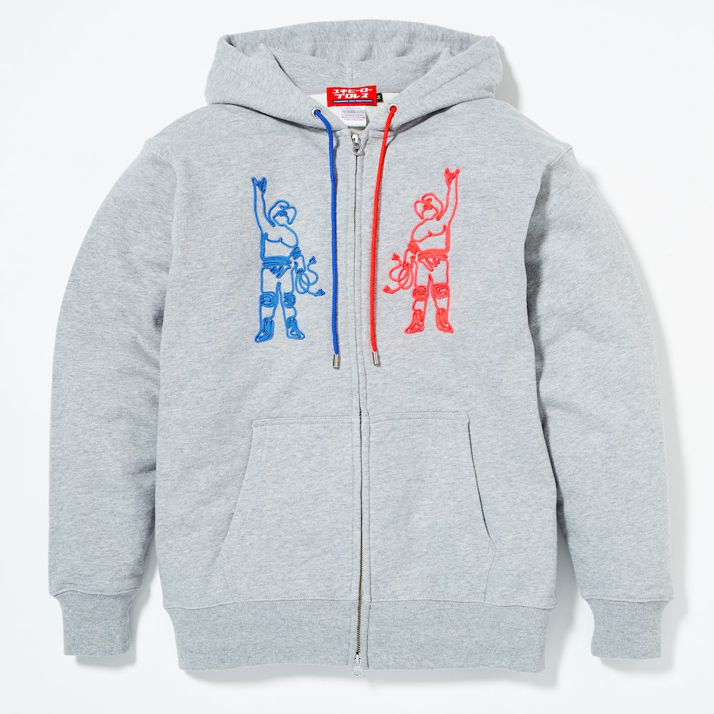 Youth Cord Embroidery Zip up Hoodie