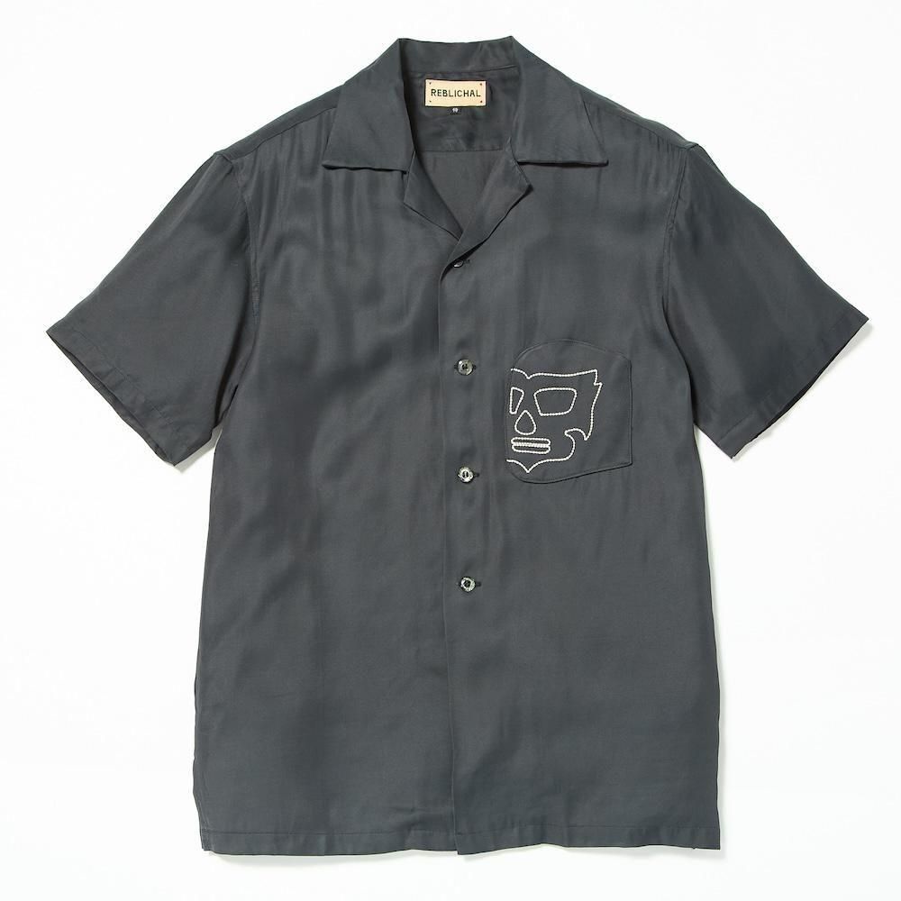 Sashiko embroidery Lucha Mask Shirt