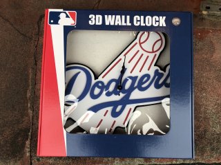 3D WALL CLOCK (Dodgers)