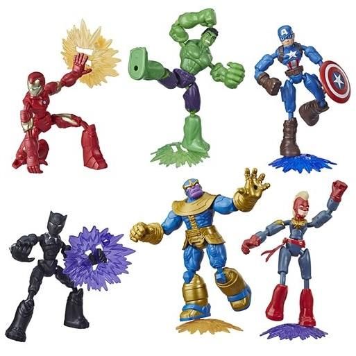 アベンジャーズ ベンド & フレックス wave 1 6種セット - RED アベンジャーズ ベンド & フレックス wave 1 6種セット - RED