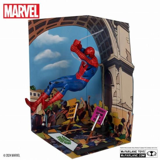 マーベル・コミックス スパイダーマン(アメイジング・スパイダーマン #68) 1/10 スケール ポーズド・フィギュア with シーン - RED MERCURY マーベル・コミックス スパイダーマン(アメイジング・スパイダーマン #68) 1/10 スケール ポーズド・フィギュア with シーン - RED MERCURY