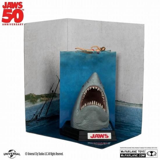 マクファーレントイズ ムービーマニアックス ジョーズ JAWS フィギュア ムービー・マニアックス ジョーズ 6インチ ポーズド・スタチュー